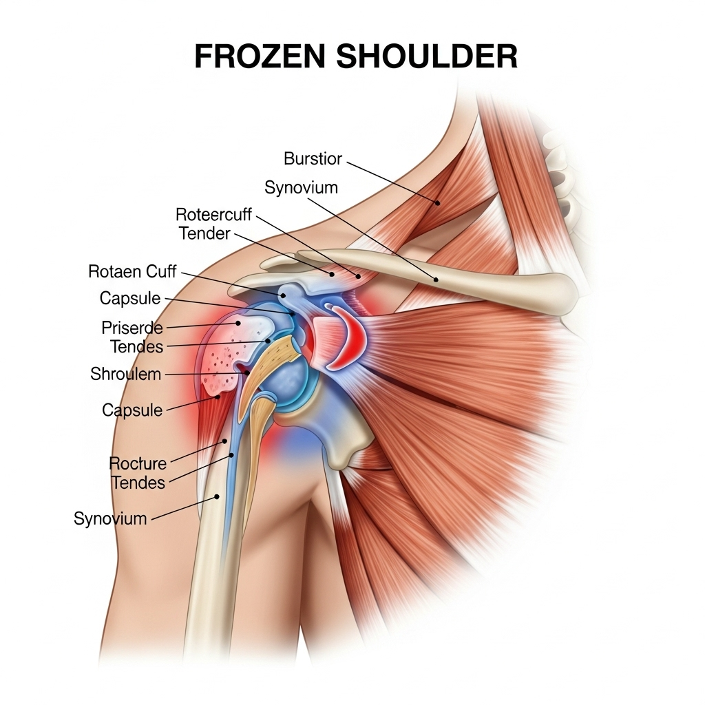 Frozen shoulder treatment at Don Kelly Physiotherapy: dry needling for pain relief, mobility improvement, and faster recovery.