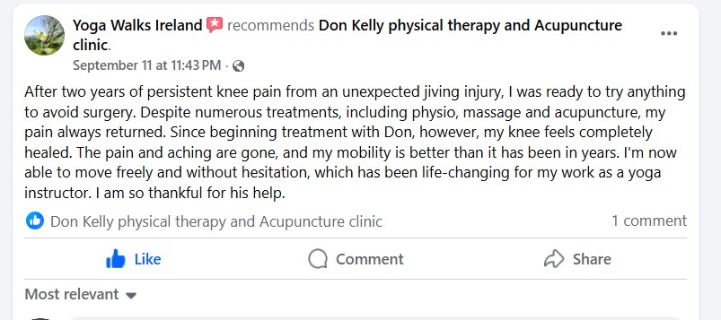 Knee pain specialist Limerick
